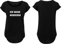 Frauen Long Shirt Ich Hasse Menschen