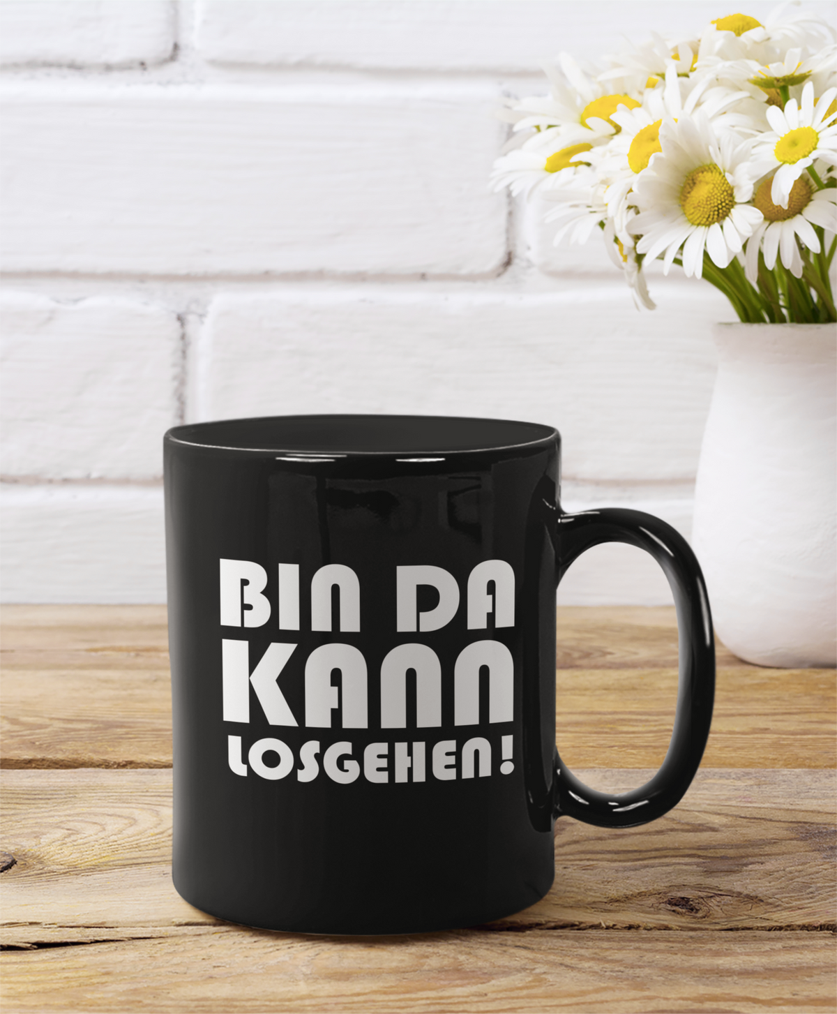 Tasse Bin da kann losgehen