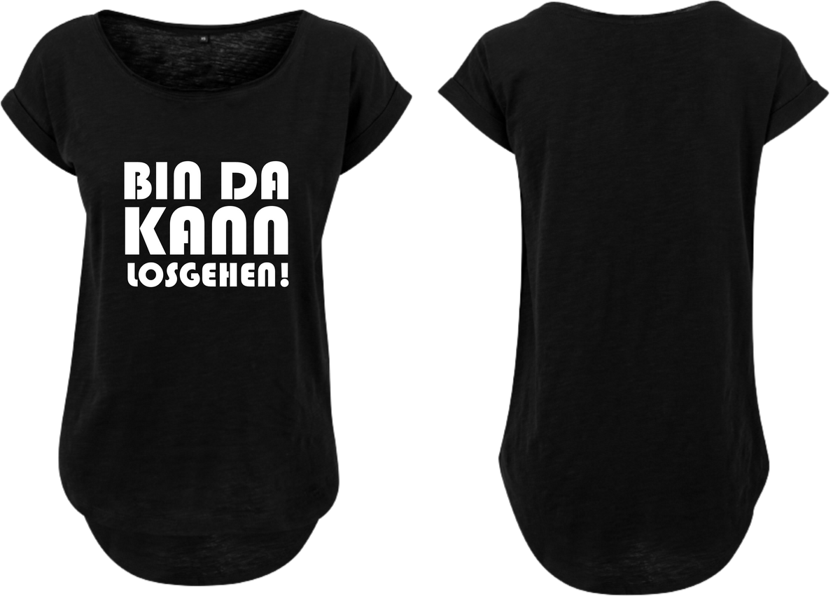 Frauen Long Shirt Bin da kann losgehen