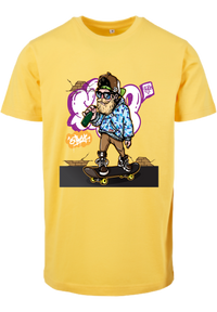 Herren T-Shirt mit lässigen Skateboardfahrer Aufdruck