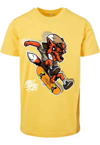 Herren T-Shirt mit coolen Skater-Fuchs Aufdruck