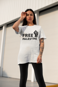 Damen Oversize Shirt Free Palestine