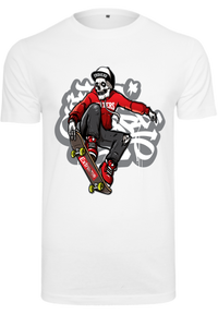 Herren T-Shirt mit Skelett-Skater Aufdruck