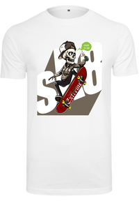 Herren T-Shirt mit einzigartigen Skelett-Skater Aufdruck