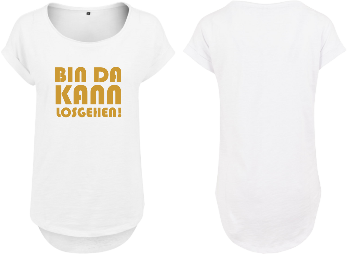 Frauen Long Shirt Bin da kann losgehen