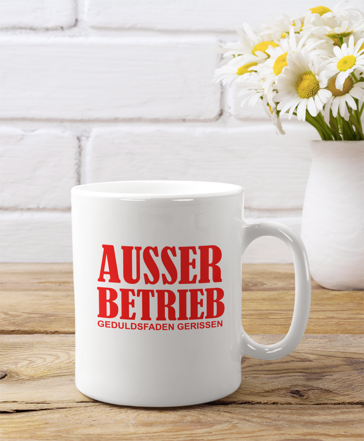 Tasse Ausser betrieb