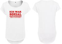 Frauen Long Shirt Ich war Sozial Distanziert bevor es Cool wurde!