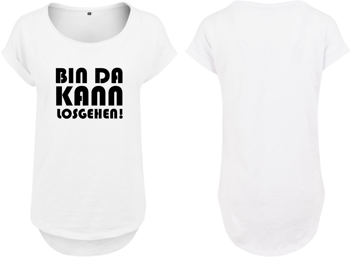 Frauen Long Shirt Bin da kann losgehen